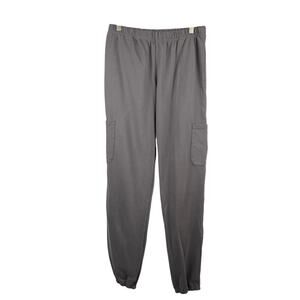 The Foxy Kind Cargo Jogger Pants Grey Size Large